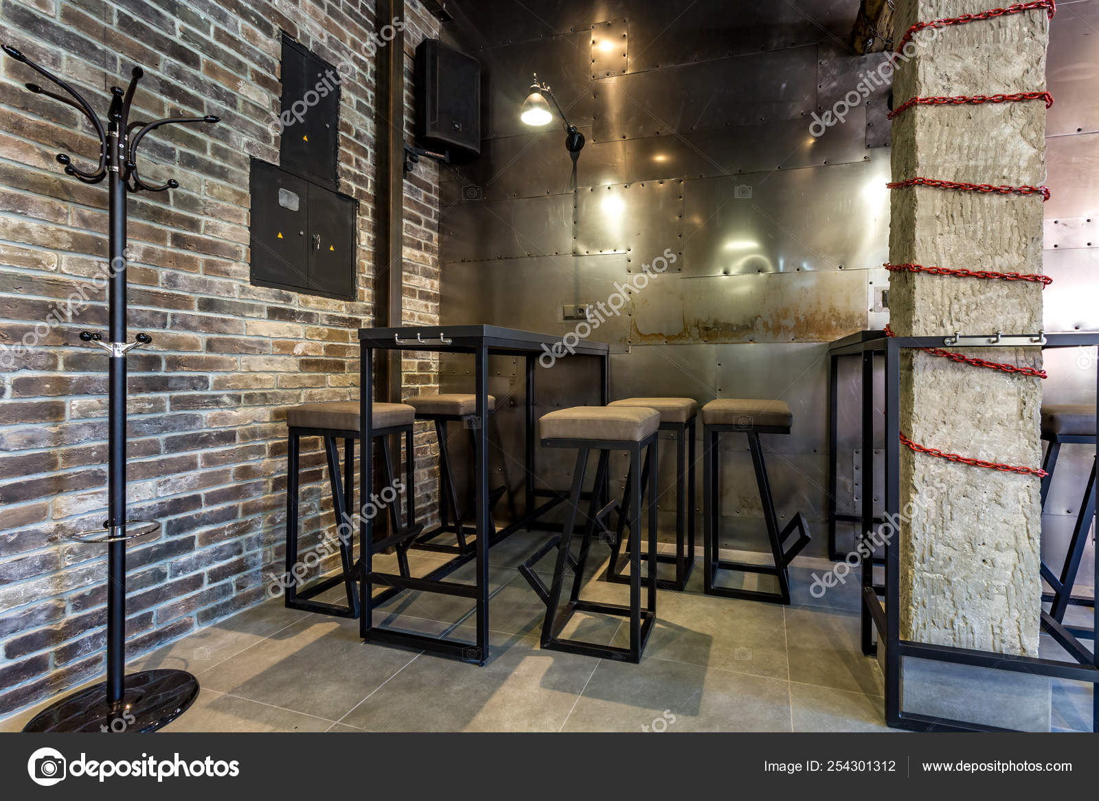 Grodno Belarus March 2019 Inside Interior In Modern Pub Sport