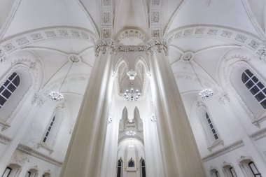 Grodno, Belarus-Temmuz 2019: büyük bir koro Yahudi Sinagogu iç eklektik unsurlar