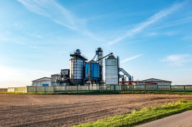 Agro-işleme tesisi işleme ve cleani kurutma silolar için