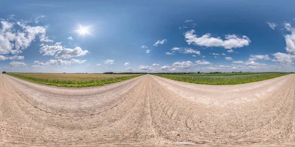 Full Spherical Seamless Panorama 360 Degrees Angle View Traffic White — Stock Photo, Image