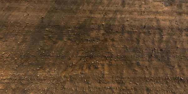 Вид Сверху Текстуру Гравийной Дороги Следами Шин Автомобиля — стоковое фото