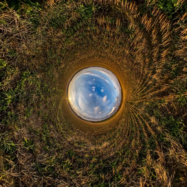 Inverze Malé Planetární Transformace Sférického Panoramatu 360 Stupňů Sférický Abstraktní — Stock fotografie