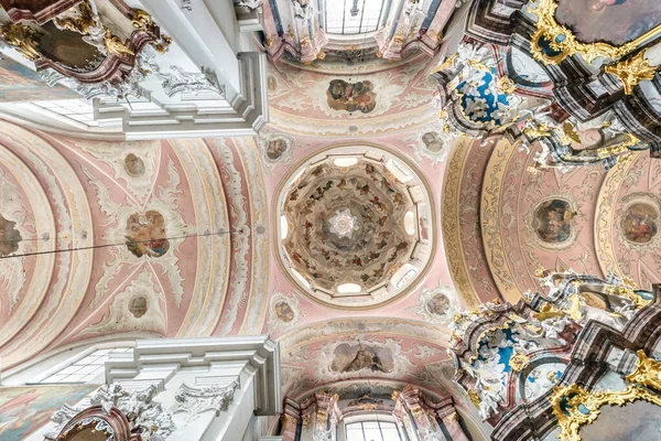 Vilnius Lithuania August 2019 Interior Dome Looking Old Gothic Baroque — Stock Photo, Image