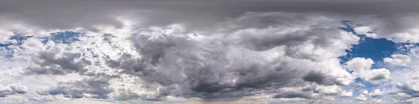 dark sky with beautiful black clouds before storm. Seamless hdri panorama 360 degrees angle view with zenith without ground for use in 3d graphics or game development as sky dome or edit drone shot