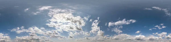 Cielo Azul Sin Costuras Hdri Panorama 360 Grados Vista Angular — Foto de Stock