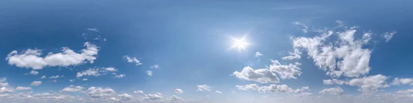 Nahtlos Klaren Blauen Himmel Hdri Panorama 360 Grad Winkel Ansicht — Stockfoto