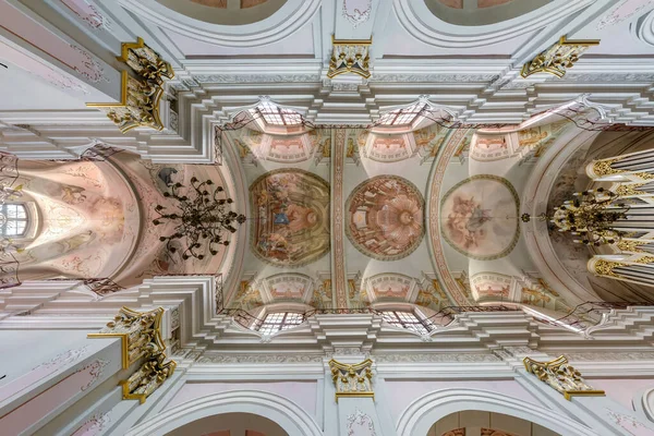 Wroclaw Poland September 2018 Interior Dome Looking Old Defense Catholic — Stock Photo, Image