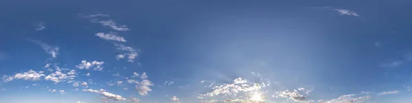 Голубое Небо Красивыми Облаками Бесшовная Hdri Панорама 360 Градусов Угол — стоковое фото