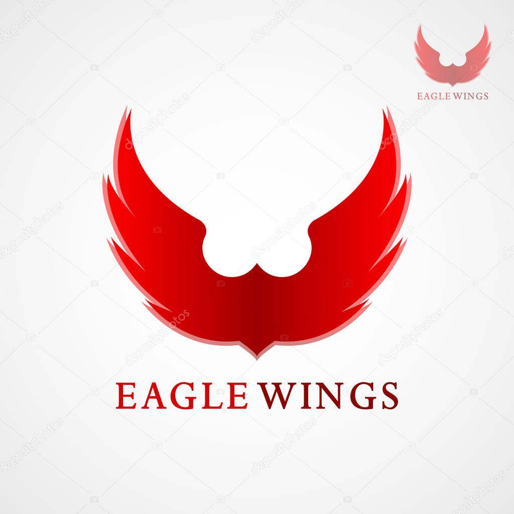 This logo features eagle wings. This logo is good to use as a company logo and as an application logo. But it can also be used in various other creative businesses, such as pictures on stickers, pictures on T-shirts and other businesses as needed.