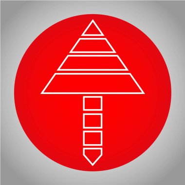 Bu logo şeklinde bir oktur. Bu logo simge olarak da kullanılabilir. Bu logo bir logo bir uygulama veya başka bir iş olsun işletmelerin çeşitli türleri kullanılabilir.