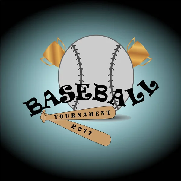 Logo Décrit Les Sports Baseball Logo Est Adapté Pour Une — Image vectorielle