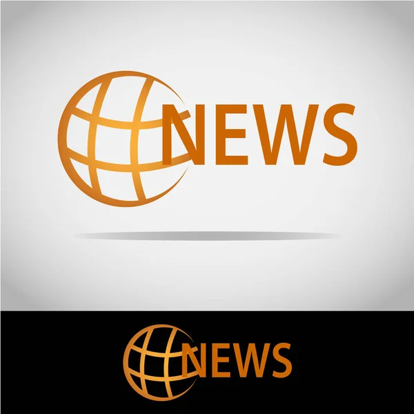 Logo Une Image Terre Article News Logo Est Bon Pour — Image vectorielle