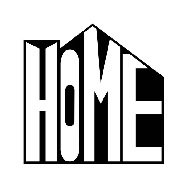 Logo Has Picture House Home Written Logo Suitable Use Company — Stock Vector