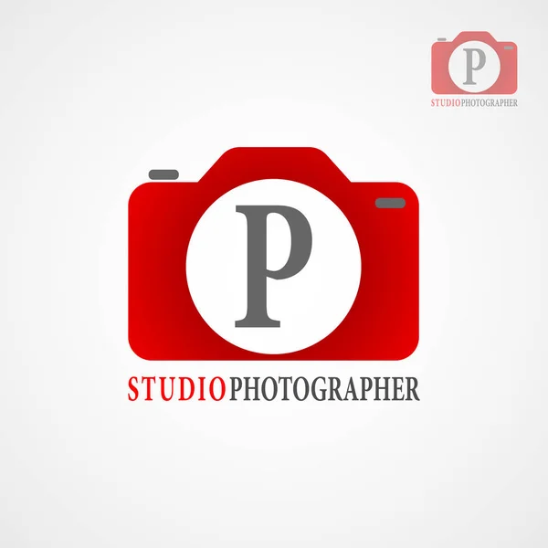 Logo Has Camera Letter Logo Good Use Company Logo Photo — Stock Vector