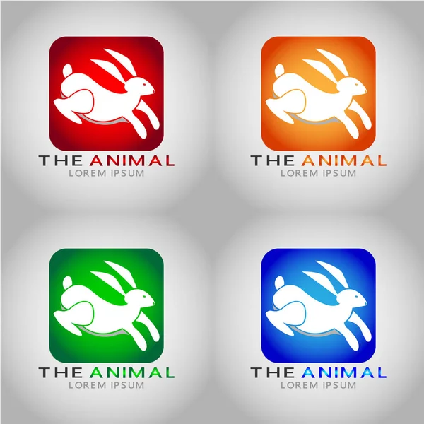 Logo Hayvan Bir Imajı Var Logo Şirketler Veya Çocukların Oyuncakları — Stok Vektör