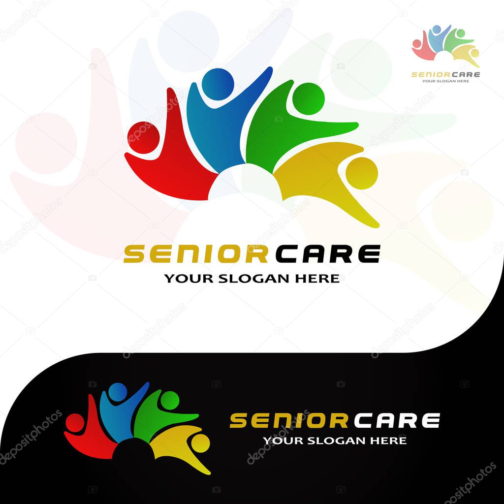 This logo has an image of an elderly man. This logo is good for use by companies or foundations that are engaged in the field of humanity, especially the care of elderly people. But this logo can also be used as an application logo.