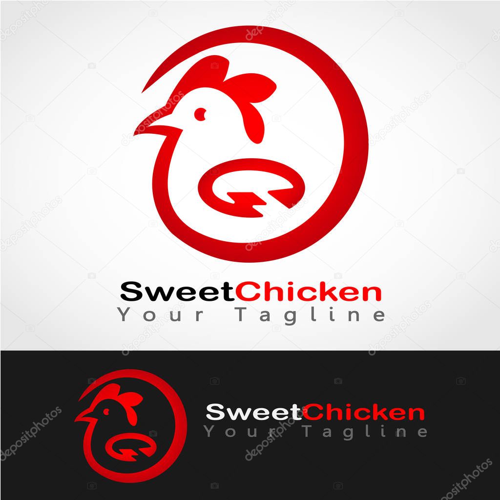 This logo has a picture of a chicken. This logo is good for use by a company and business. Or it can also be used as an application logo and various other creative businesses, such as pictures on stickers, pictures on T-shirts and other businesses.