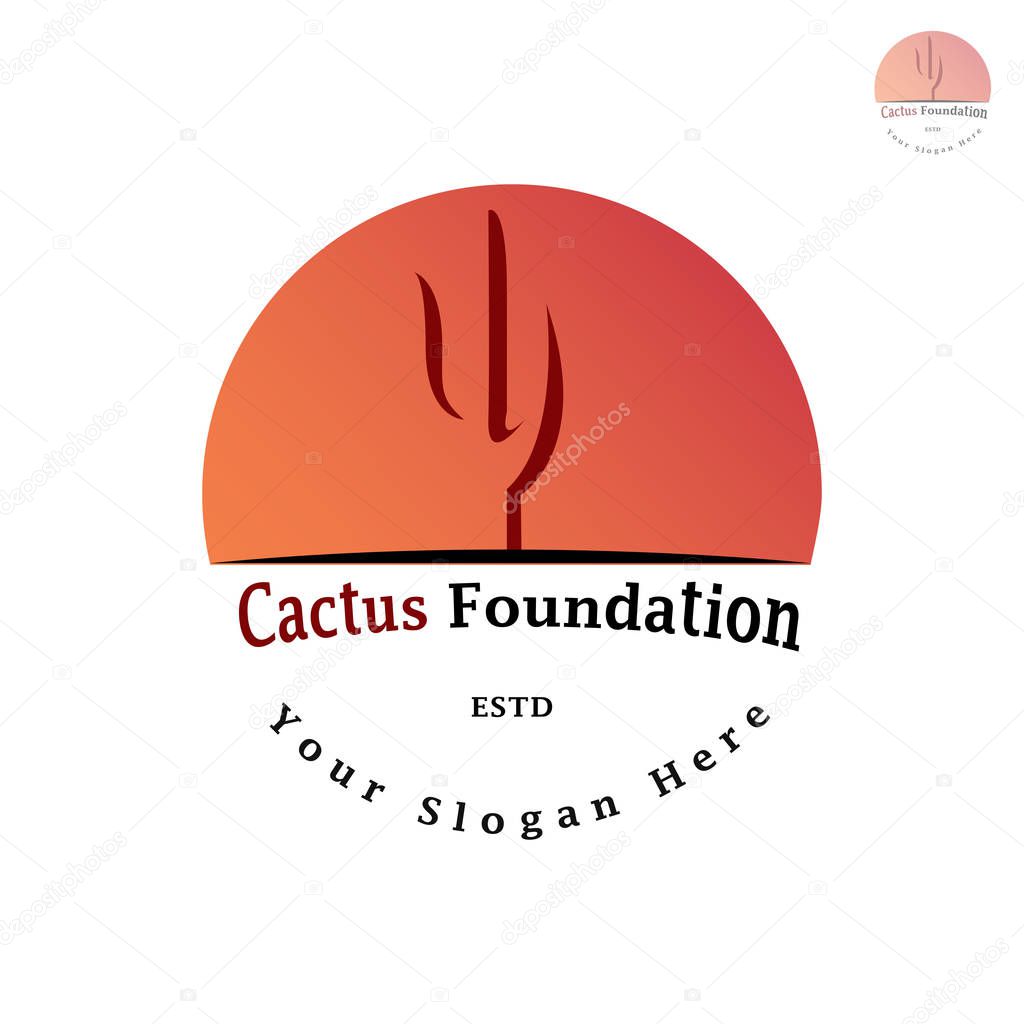 This logo has a cactus plant with the sun as its background. This logo is suitable for use as a company logo and can also be used in various other creative businesses as needed. But it can also be used as an application logo.