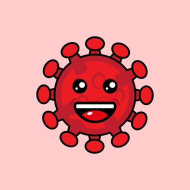 Bu Chibi illüstrasyon tarzına sahip bir korona virüs maskotu çizimi. Bu illüstrasyon çeşitli iş, eğitim, sağlık ve kişisel ihtiyaçlarda kullanılabilir..