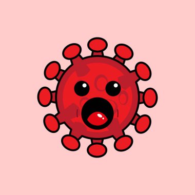 Bu Chibi illüstrasyon tarzına sahip bir korona virüs maskotu çizimi. Bu illüstrasyon çeşitli iş, eğitim, sağlık ve kişisel ihtiyaçlarda kullanılabilir..