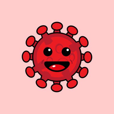 Bu Chibi illüstrasyon tarzına sahip bir korona virüs maskotu çizimi. Bu illüstrasyon çeşitli iş, eğitim, sağlık ve kişisel ihtiyaçlarda kullanılabilir..