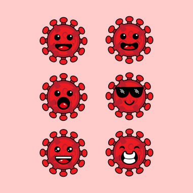 Bu Chibi illüstrasyon tarzına sahip bir korona virüs maskotu çizimi. Bu illüstrasyon çeşitli iş, eğitim, sağlık ve kişisel ihtiyaçlarda kullanılabilir..