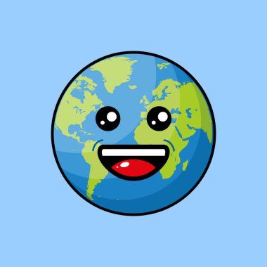 Bu, dünyanın maskotunun bir tasviri. Bu illüstrasyon çeşitli ticari, eğitim, sağlık ve kişisel ihtiyaçlar için kullanılabilir.. 