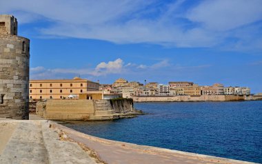 Çiçekli eski bir evin penceresi