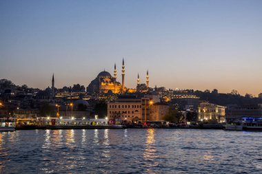 istanbul türkiye gece görünümü