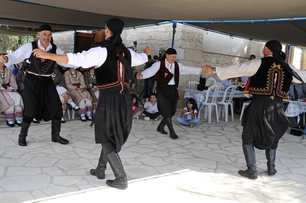 Amargeti Paphos Kypr Říjen 2016 Tradiční Řecko Kyperské Tanečníci Roční — Stock fotografie