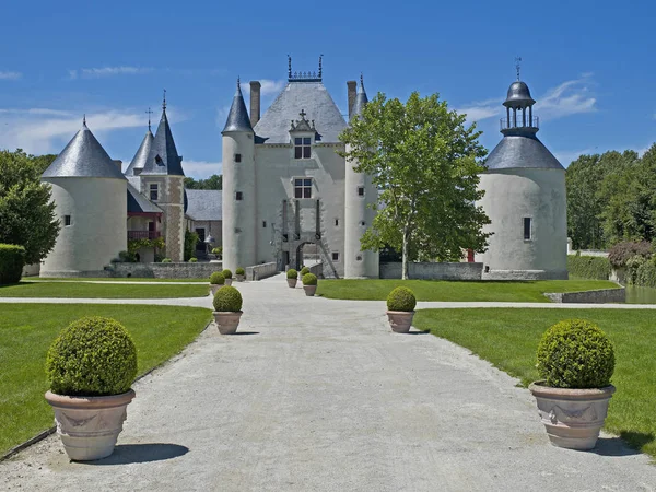 Впечатляющее Чато Шамероллах Детях Aux Bois Loire France Май 2011 — стоковое фото