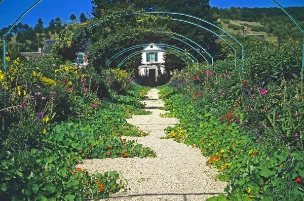 Centrale Alley Naar Het Huis Tuin Van Claude Monet Giverny — Stockfoto