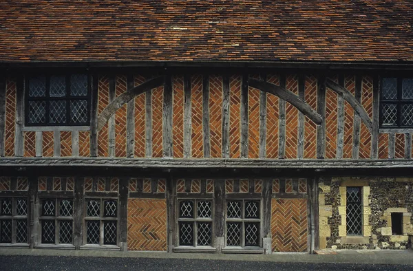 Diskutabilní Hall Tudorovské Budově Staré Rybářské Vesnici Aldeburgh Suffolku Anglie — Stock fotografie