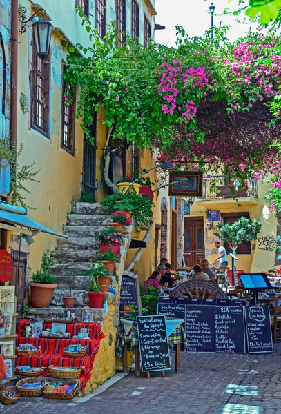 Den gamla venetianska hamnen. Chania, Kreta. — Stockfoto