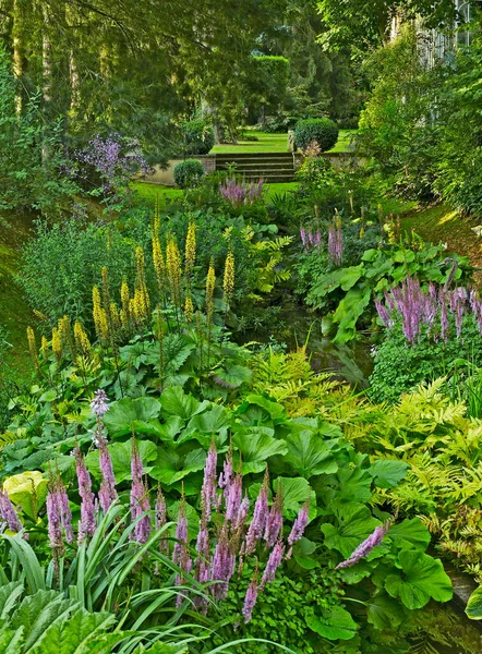 Jardín Italiano Del Agua Jardín Francés Casa Campo — Foto de Stock