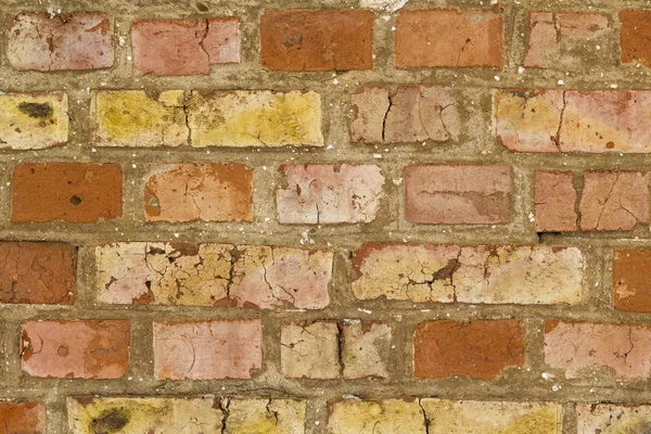 Oude Bruine Bakstenen Muur Achtergrond Textuur — Stockfoto