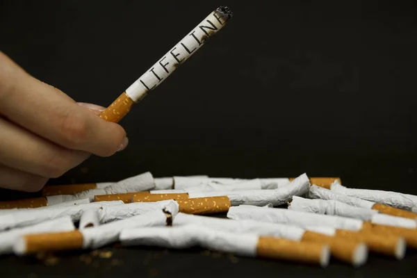 Día Mundial Sin Tabaco Deja Fumar Para Los Cigarrillos Nicotina — Foto de Stock