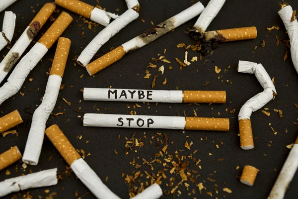 Світ День Боротьби Тютюнопалінням Кинути Палити Зупинити Сигарет Нікотину Сигарети — стокове фото