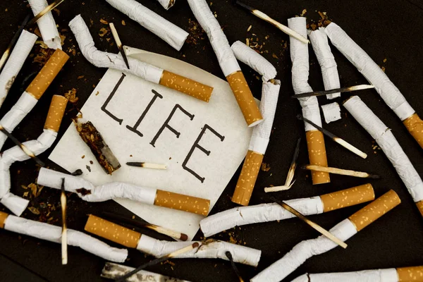 Dia Mundial Sem Tabaco Pára Fumar Parar Cigarros Nicotina Cigarros — Fotografia de Stock