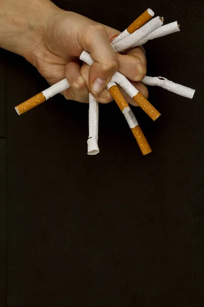 Welt Kein Tabaktag Rauchen Aufhören Stoppt Zigaretten Und Nikotin Zigaretten — Stockfoto