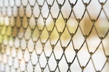 Metal mesh çit. arka plan