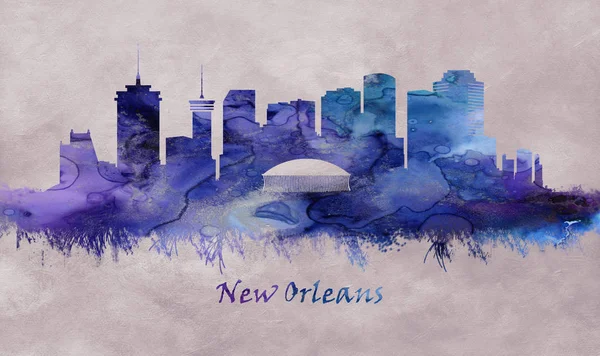 Città New Orleans Louisiana Skyline — Foto Stock