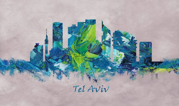 Tel Aviv Israele Skyline — Foto Stock