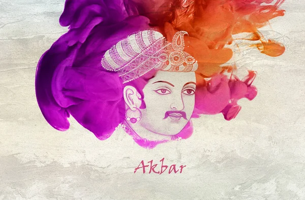 König Akbar Der Moguldynastie — Stockfoto