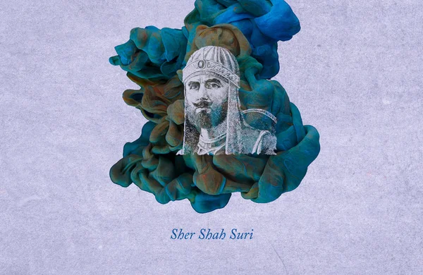 Illustration Aquarelle Sher Shah Suri — Photo