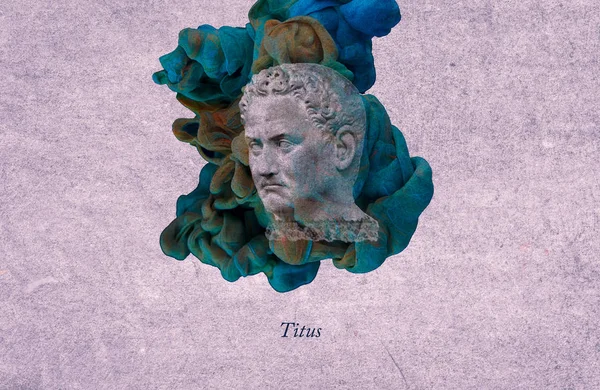 Тит Римский Император Акварель — стоковое фото