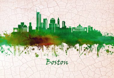 Boston Massachusetts başkenti ve en büyük şehir silueti. 1630 yılında kurulan, ABD 'nin en eski şehirlerinden biri.