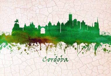 Cordoba silüeti, Endülüs 'ün Güney Ispanyol bölgesinde bir şehir ve Cordoba eyaletinin başkenti