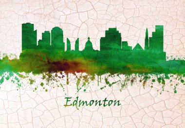 Skyline Edmonton, Kanada 'nın Alberta eyaletinin başkenti, Kuzey Saskatchewan Nehri üzerinde oturur
