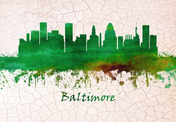 Skyline Baltimore Une Grande Ville Maryland Avec Une Longue Histoire — Photo